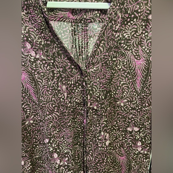 Eddie Bauer Pink and Brown Blouse - Picture 2 of 7